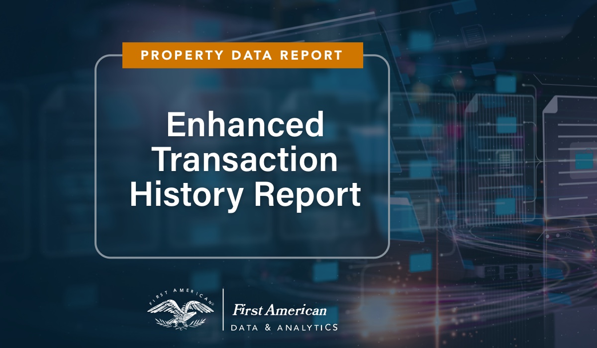 Enhanced Transaction History Report Sample | First American Data ...