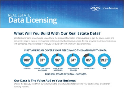 Real Estate Data Licensing Product Sheet